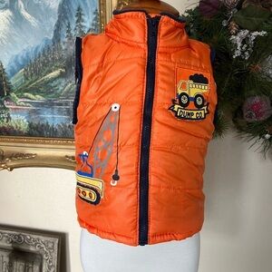 Dump Truck Excavator Lined
Puffer Vest 18 Months